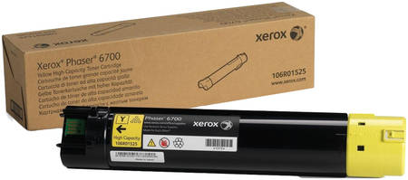 Картридж для лазерного принтера Xerox 106R01525, желтый, оригинал 965844467564369
