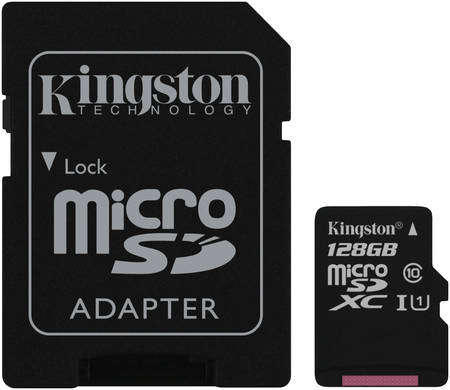 Карта памяти Kingston Micro SDXC 128GB Canvas Select Plus