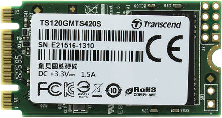 SSD накопитель Transcend MTS420S M.2 2242 120 ГБ (TS120GMTS420S)