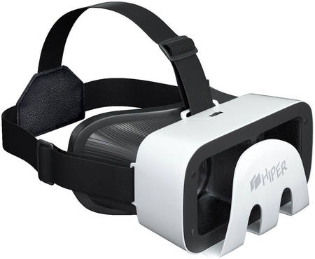 Очки виртуальной реальности HIPER VRR для iOS и Android; просмотр 2D/3D, 180°/360° видео