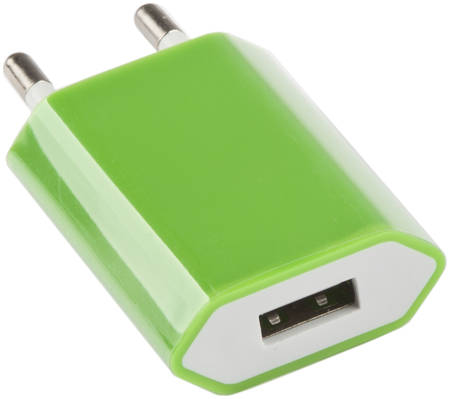 Сетевое зарядное устройство Liberty Project 1 USB, 1 A, green 965844467902529