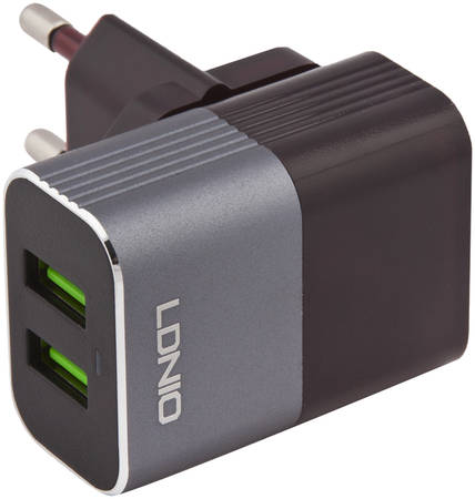 Сетевое зарядное устройство LDNIO A2206, 2 USB, 3 A