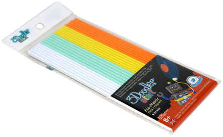 Wobble Works Эко-пластик к 3D ручке 3Doodler «Лед и Пламень» 24 шт, 4 цвета 965844467945704