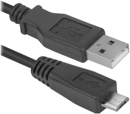 Кабель Defender USB08-06 USB 2,0 AM-MicroBM,1,8м, PolyBag