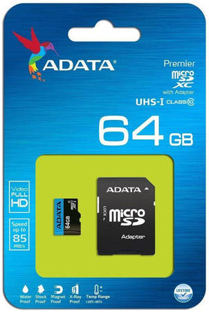 Карта памяти ADATA Premier Micro SDXC 64GB 965844467955212