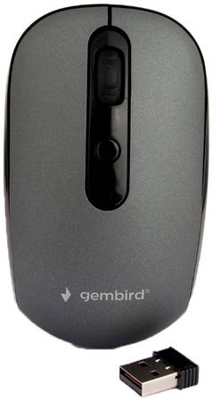 Беспроводная мышь Gembird MUSW-355-Gr Gray/Black 965844469011475