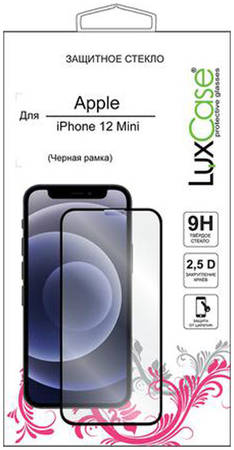 Защитное стекло LuxCase 2.5D Full Glue для Apple iPhone 12 mini Black 965844469021643