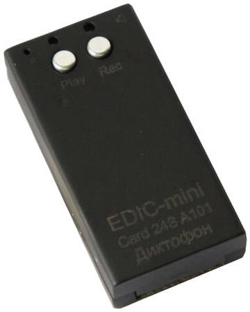Цифровой диктофон Edic-mini Card24S A101 Black 965844469234411