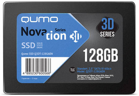 SSD накопитель QUMO Novation 3D 2.5″ 128 ГБ (Q3DT-128GAEN) 965844469682709