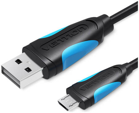 Кабель Vention USB 2.0 AM/micro B 5pin - 2м Черный VAS-A04-B200 965844469682875