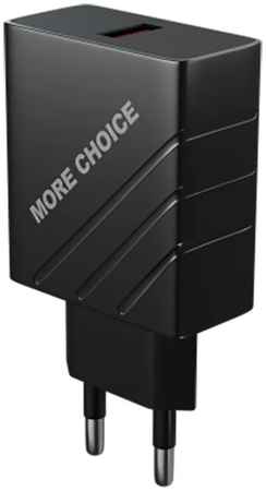 Сетевое зарядное устройство More choice NC51QC 1USB 3.0A QC3.0 Black 965844469710116