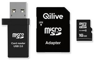 Карта памяти Qilive microSD Cl 10 UHS-I U1 16Gb