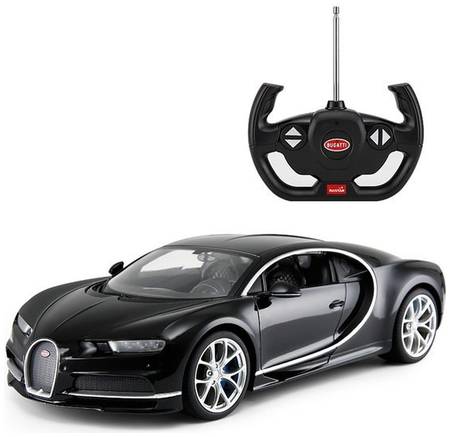 Машина на радиоуправлении Rastar Bugatti Chiron черный 965844469718199