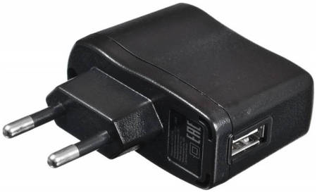 Сетевое зарядное устройство BURO XCJ-021, 1xUSB, 1 A, black 965844469777118