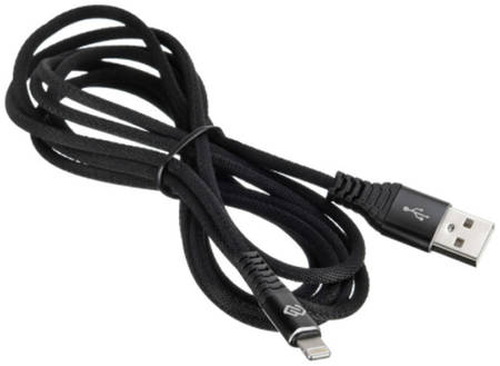 Кабель Digma USB A(m) Lightning (m) 2м черный 965844469777796