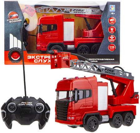 Игрушка 1toy Пожарная машина на радиоуправлении, 45 см 965844469853838