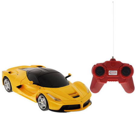 Rastar Машина на радиоуправлении 1:24 Ferrari LaFerrari, цвет желтый 965844469855628