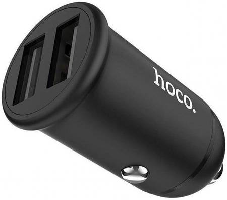Автомобильное зарядное устройство Hoco Z30 Easy route dual port mini car charger (Черный) 965844469873907