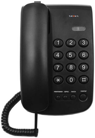 Проводной телефон TeXet TX-241 черный 965844469908839