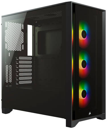 Корпус компьютерный Corsair iCUE 4000X RGB (CC-9011204-WW) Black 965844469950065