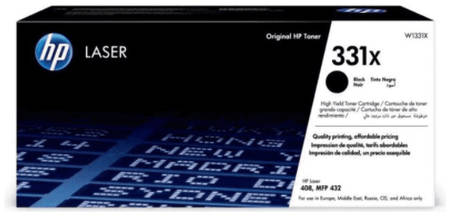 Картридж для лазерного принтера HP 331X черный, оригинал (W1331X) 965844469950116