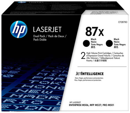 Картридж для лазерного принтера HP 87X черный, оригинал (CF287XD) 965844469950196