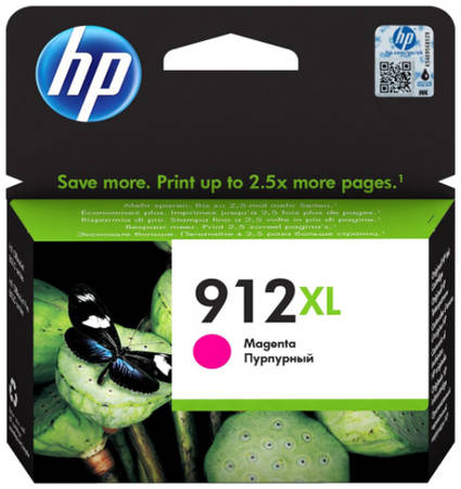 Картридж для струйного принтера HP 912XL пурпурный, оригинал (3YL82AE) 965844469950198