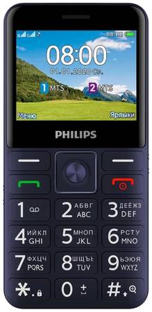 Мобильный телефон Philips Xenium E207 Blue 965844469971160