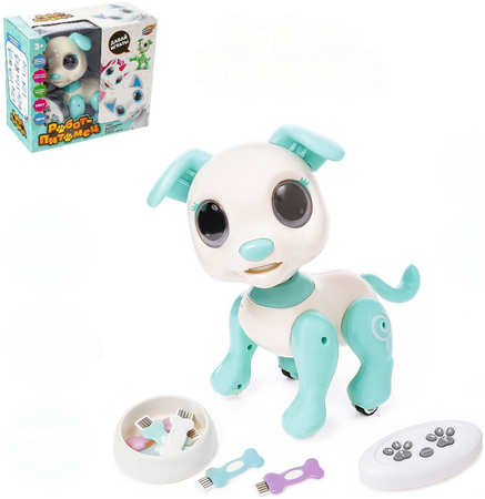 Робот-собакаWoow toys Питомец Щенок радиоуправляемый цвет бирюзовый 4503739 965844470002637
