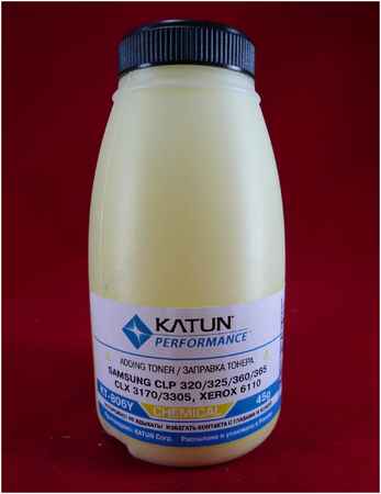 Тонер Katun KT-806Y SAMSUNG CLP 320/325/360/365, CLX 3170/3305, Xerox 6110 Yellow, химический 965844470015482