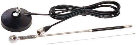 Антенна СВ Mini Mag 27МГц, 50Вт,1.1dBi,0.63м,кабель 3м,575г,основа 90мм OPTIM Mini Mag