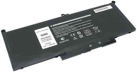 Аккумуляторная батарея для ноутбука Dell Latitude 12 7000 F3YGT-2S2P 7.6V 6800mAh OEM черная 965844470397507