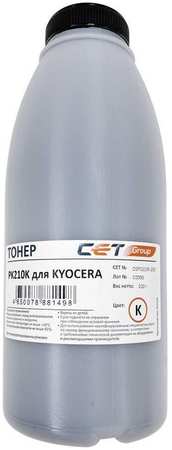 Тонер CET PK210, для Kyocera Ecosys P6230cdn/6235cdn/7040cdn, черный, 200грамм, бутылка 965844470589147