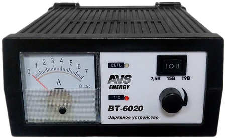 Устройство зарядное для аккумуляторов AVS Energy ВТ-6020 ток 0,4-7А 7,5/15V/19V 4-70Ач 130 965844470592046