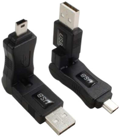 Переходник GCR Mini USB - USB 2.0 поворот 360 градусов 965844470702169