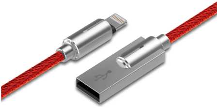 Кабель Devia USB - Lightning Storm Zinc Alloy красный 965844470987400