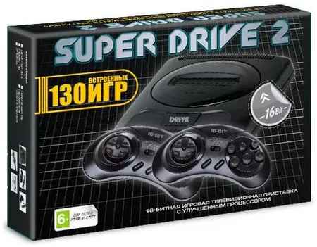 Игровая приставка 16 bit Super Drive 2 Classic (130 в 1) + 130 встроенных игр + 2 геймпада 965844471421863