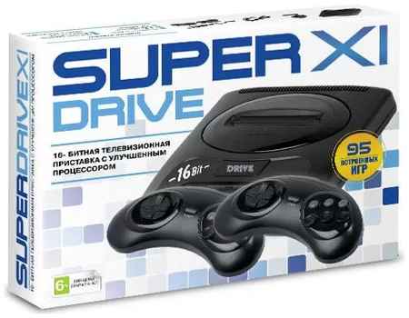 Игровая приставка 16 bit Super Drive 11 + 95 встроенных игр + 2 геймпада 965844471421866