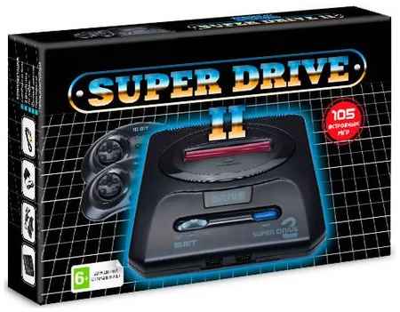 Игровая приставка 16 bit Super Drive 2 Classic + 105 встроенных игр + 2 геймпада 965844471421869