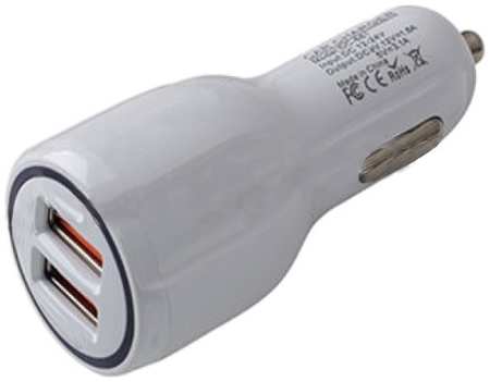 USB автомобильное зарядное устройство AVS 2 порта UC-123 Quick Charge (3А) 965844471922825