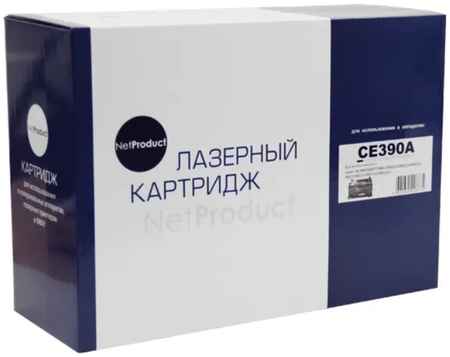 Картридж для лазерного принтера NetProduct N-CE390A черный, совместимый 965844472115636