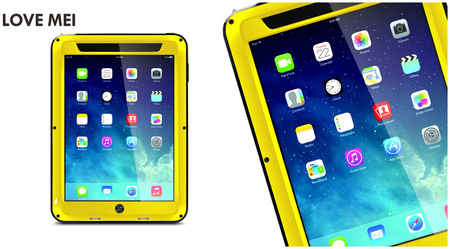 Чехол LOVE MEI POWERFUL для Apple iPad Mini / Apple iPad Mini с дисплеем Retina - желтый 965844472116136