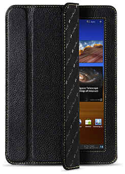 Кожаный чехол Melkco для Samsung Galaxy Tab 7.7″ P6810/P6800 - Slimme Cover - чёрный 965844472116626