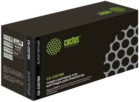 Картридж для лазерного принтера CACTUS CS-C057BK (CS-C057BK) черный, совместимый 965844472119946