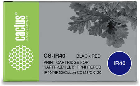 Картридж для матричного принтера CACTUS CS-IR40 (CS-IR40) черный, красный, совместимый 965844472119951