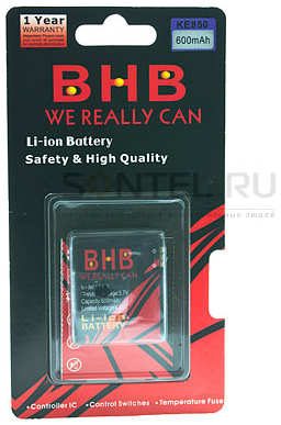 Аккумулятор BHB для LG KE850 Li-on/600 mAh 965844472120112
