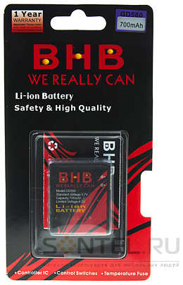 Аккумулятор BHB для LG GD580 Li-on/700 mAh 965844472122451