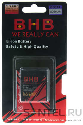 Аккумулятор BHB для LG GD310 Li-on/800 mAh 965844472122452