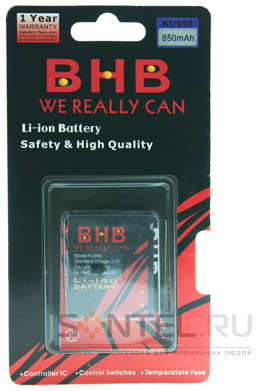 Аккумулятор BHB для LG KU990 Li-on/850 mAh 965844472122453