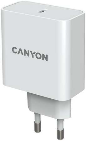 Сетевое зарядное устройство Canyon H-65, USB-C, 3.25A, белый 965844472130856